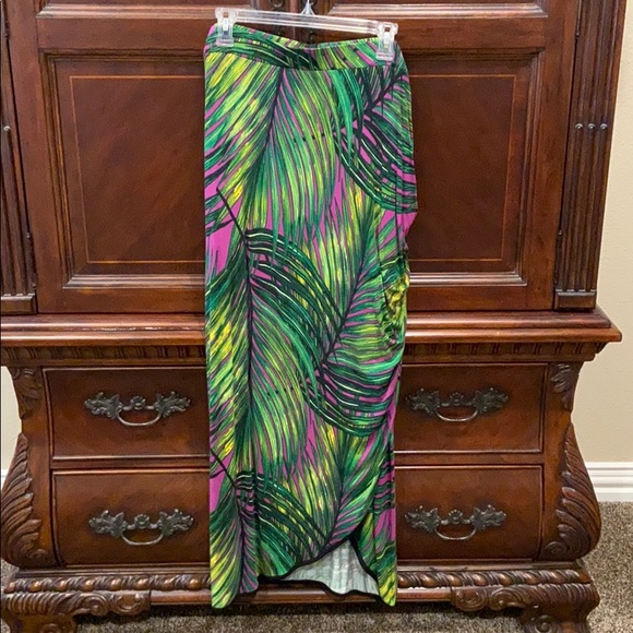 Faux wrap skirt